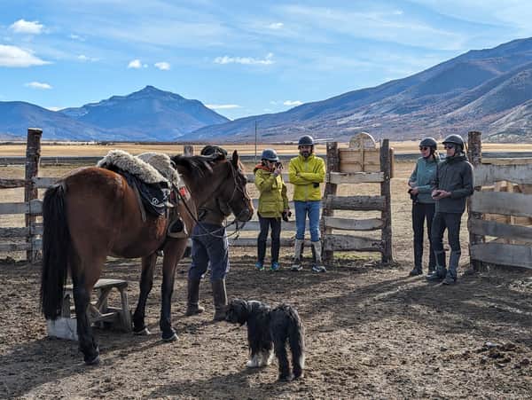 A caballo en una auténtica estancia patagonica ! 9