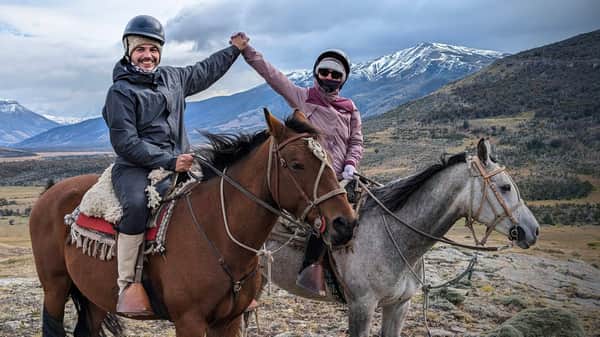 A caballo en una auténtica estancia patagonica ! 4