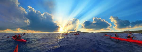 Amanecer en kayak en el ombligo del mundo 3